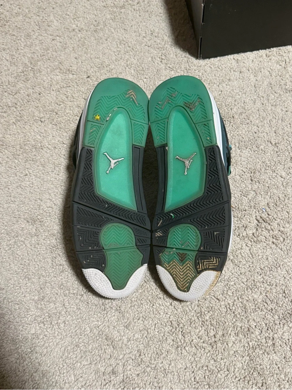 Jordan 4 Retro Teal and Mint Men's Sneakers
